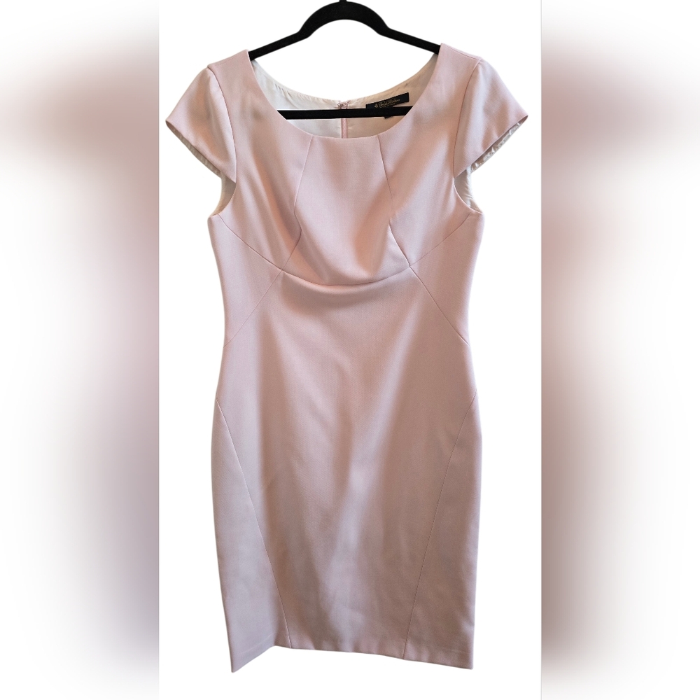 Brooks Brothers Cocktail Dress, Blush Pink, Midi Length, Sz 6